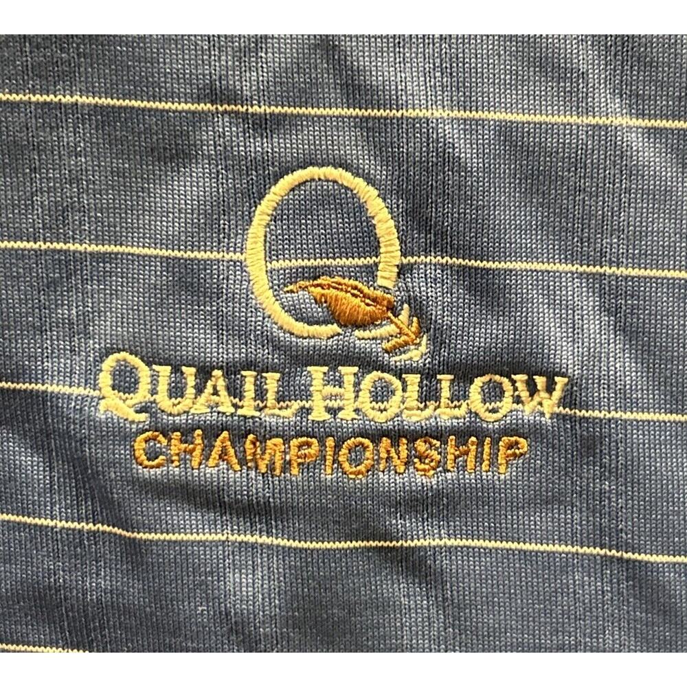 mens NIKE fitdry TIGER WOODS blue QUAIL HOLLOW championship polo shirt XL *B6